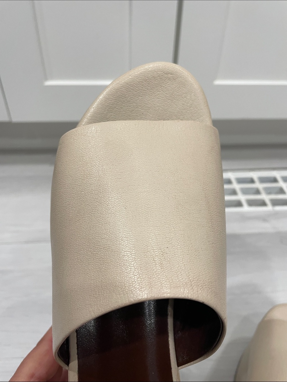 Simon Miller ‘Blackout’ Platform in Light Beige Vegan Leather Sandals Size 40 - Picture 14 of 14